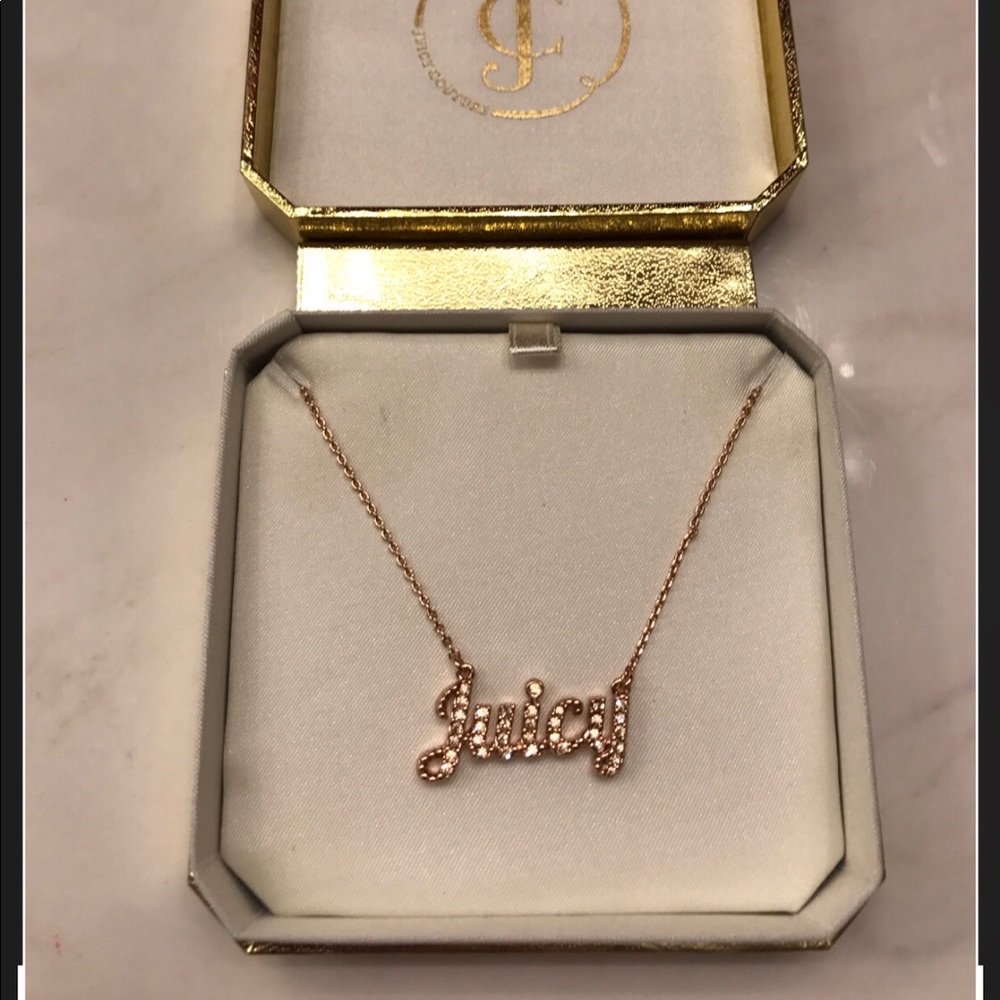 Juicy Couture signature necklace Rose Gold color